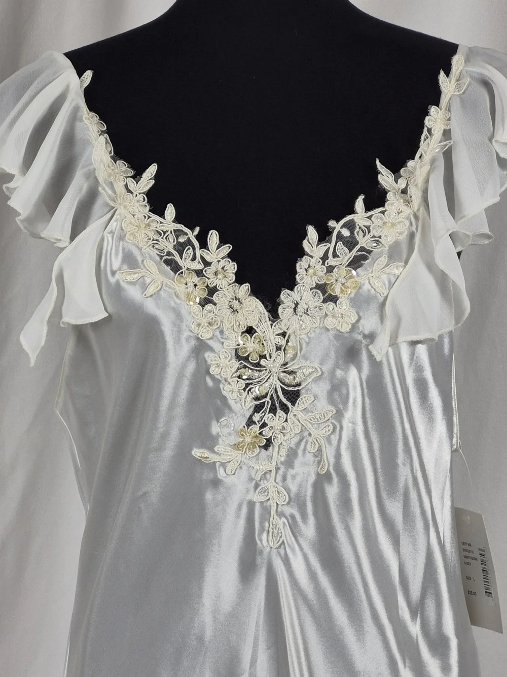 Blossom Intimates Vintage 90s - Y2K Bridal Satin Nightgown - Size L